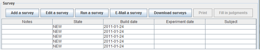 SurveyList